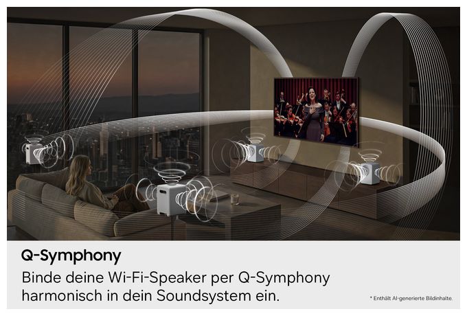 Wlan Lautsprecher mit Bluetooth  Music Studio 7 HW-LS71H/ZG (Weiß) 