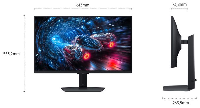 4K Ultra HD Monitor 68,6 cm (27 Zoll) 16:9 1 ms 350 cd/m²  Odyssey G70F LS27FG702EUXEN (Schwarz) 