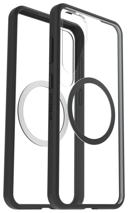 Cover für Samsung Galaxy S25+ (Schwarz, Transparent) OtterBox React Series Case 