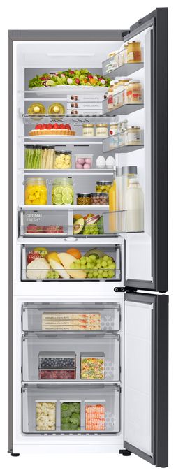 276 l / 114 l Kühl-Gefrierkombi freistehend NoFrost 108 kWh Jahr  RB38C7B5AB1 (Schwarz) 