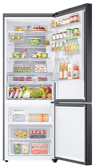 370 l / 168 l Kühl-Gefrierkombi freistehend NoFrost 128 kWh Jahr  RB53DG706AB1EF (Schwarz) 