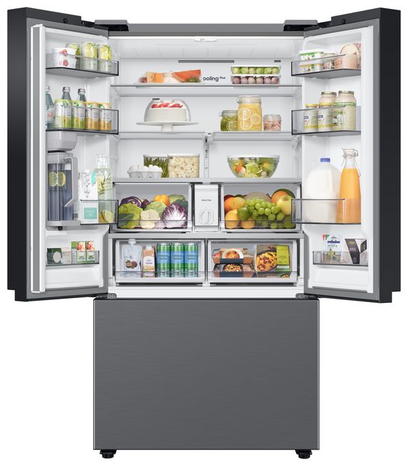 Side-by-Side Kühl-/ Gefrierkombination French Door 487 l / 187 l 338 kWh NoFrost 1778 mm x 908 mm  RF24BB620ES9 (Silber) 