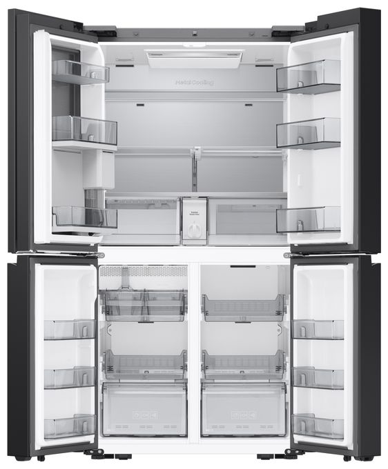 Side-by-Side Kühl-/ Gefrierkombination French Door 399 l / 224 l 363 kWh NoFrost 1853 mm x 912 mm  RM90F67CEC (Schwarz) 