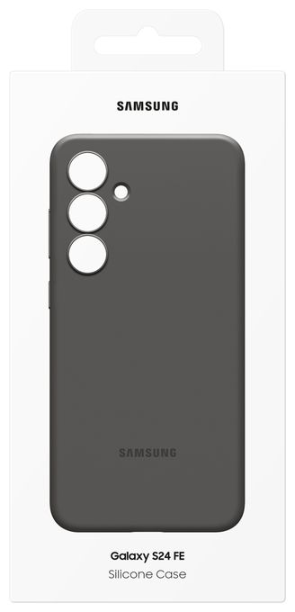Cover für Samsung Galaxy S24 FE  Silicone Case (Schwarz) 