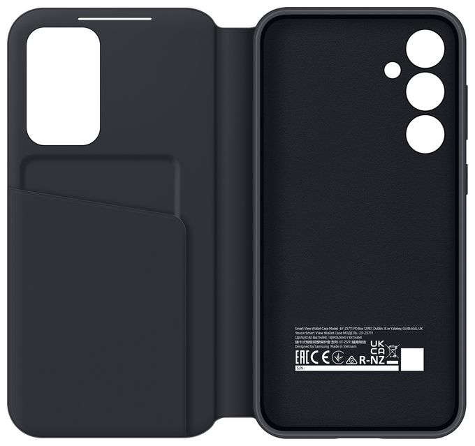 Geldbörsenhülle für Samsung Galaxy S23FE  Smart View Wallet Case (Schwarz) 