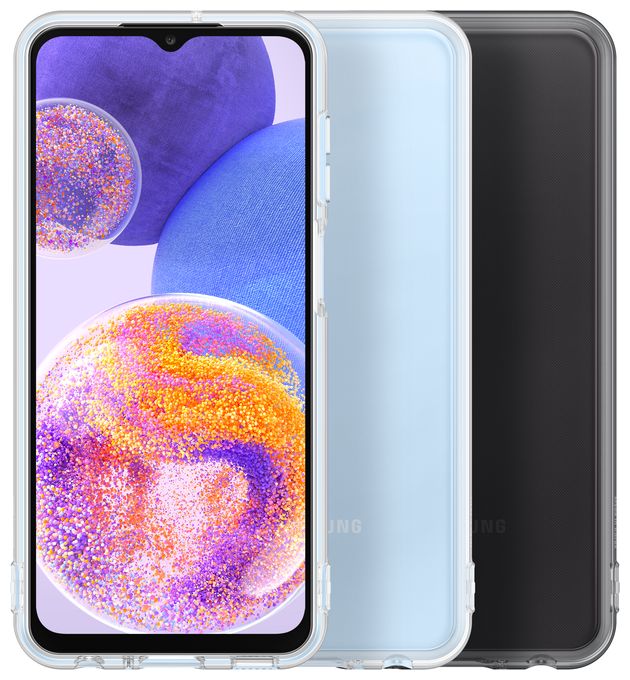 Cover für Samsung Galaxy A23  Soft Clear (Schwarz) 