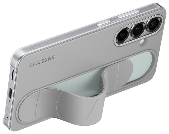 Cover für Samsung Galaxy S25  Standing Grip Case (Grau) 