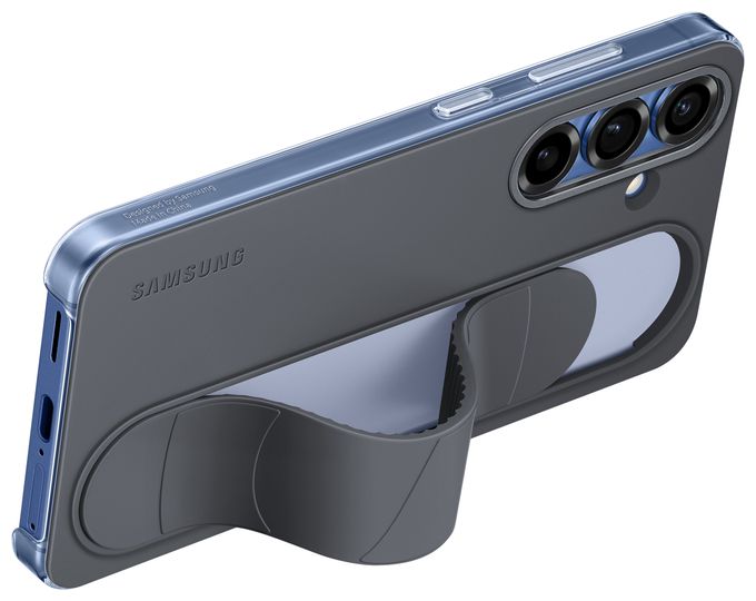 Cover für Samsung Galaxy S25  Standing Grip Case (Schwarz) 