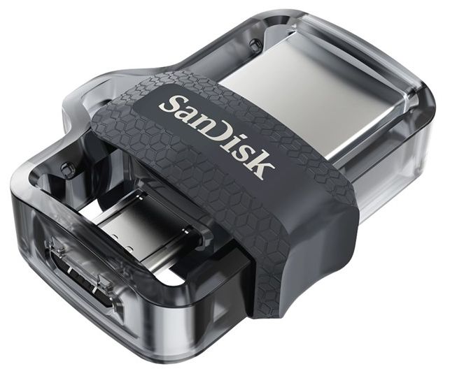 USB Type-A / Micro-USB Stick 32 GB (Schwarz, Transparent) Ultra Dual Drive m3.0 