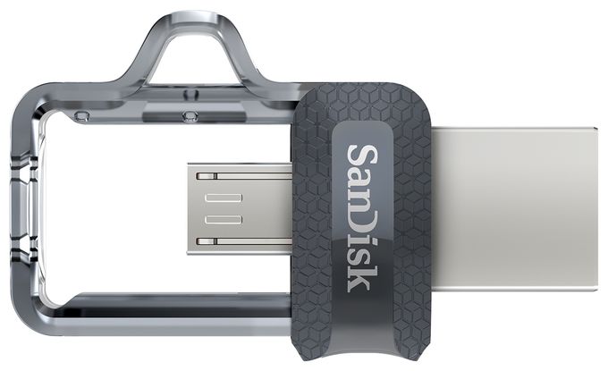 USB Type-A / Micro-USB Stick 256 GB (Schwarz, Silber, Transparent) Ultra Dual Drive m3.0 