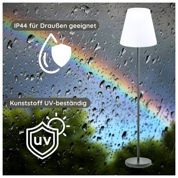 Warmweiß (3000K) Akku, Solar AUSL0100 LED Solar Outdoor Standleuchte 