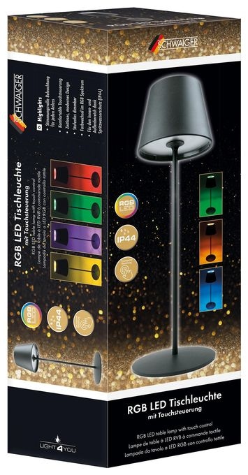 LED Warmweiß (3000K) Multi, Warmweiß DC Outdoor Tischleuchte 