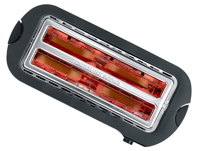 Toaster 1400 W 4 Scheibe(n) (Schwarz, Gebürsteter Stahl, Edelstahl) AT9341 