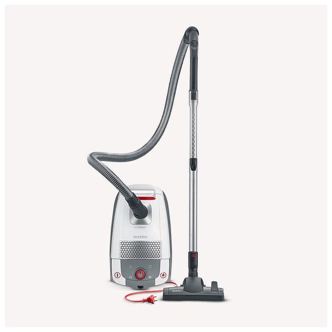 Bodenstaubsauger mit Staubbeutel 850 W HEPA  BC7047 (Rot, Weiß) 