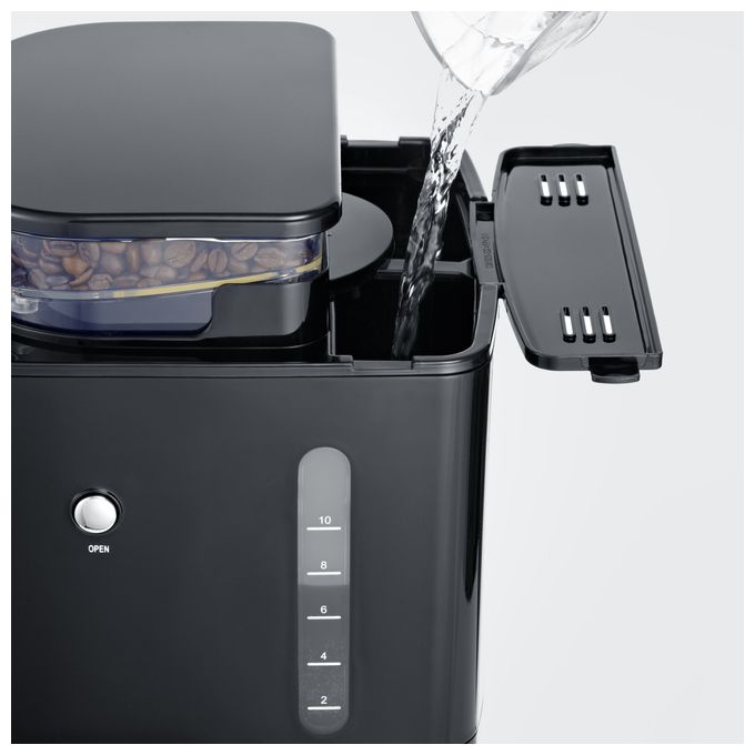 10 Tassen Filterkaffeemaschine  KA4813 (Schwarz, Edelstahl) 