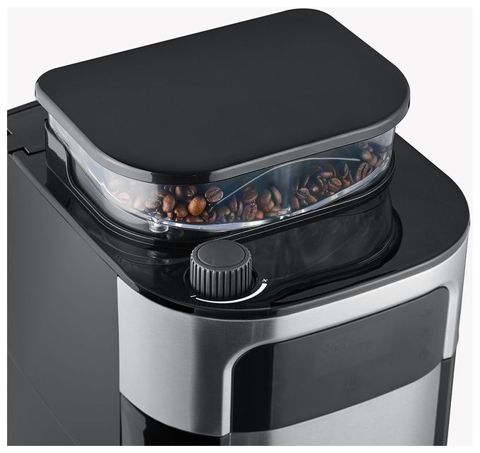 8 Tassen Thermo Filterkaffeemaschine  KA4814 (Schwarz, Edelstahl) 