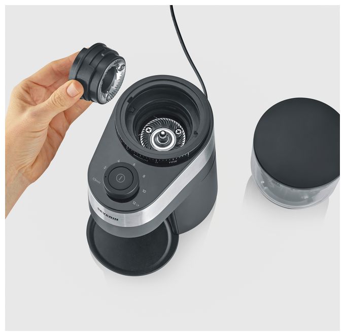 Kaffeemühle für 240 g 140 W  KM3880 (Schwarz, Edelstahl) 
