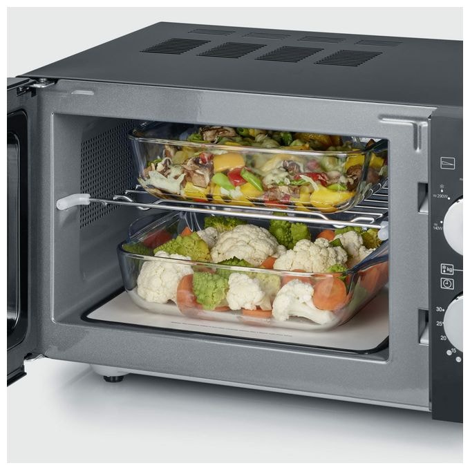 Standgeräte Solo 800 W Größe: klein 9 Stufen Grill  MW7762 (Schwarz, Edelstahl) 