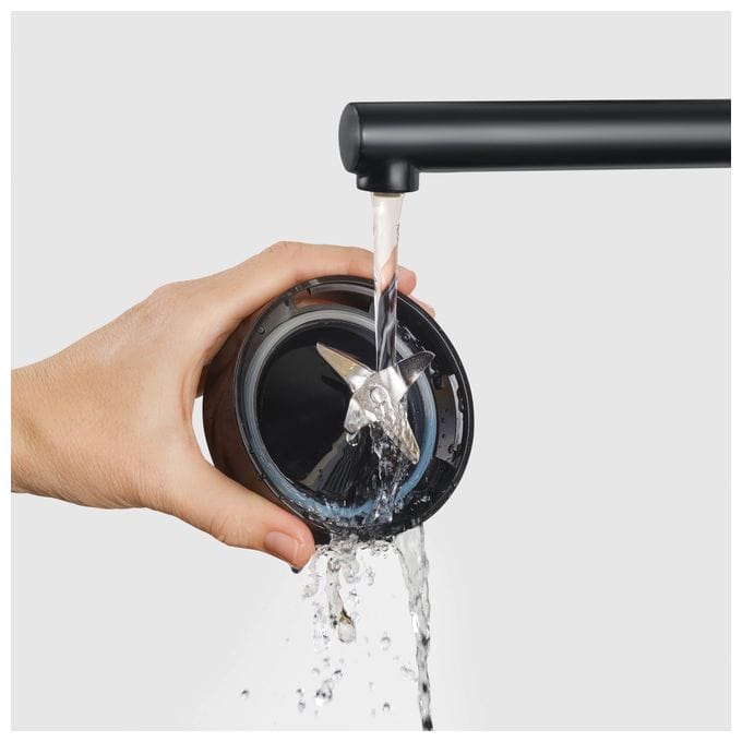 1,5 l Standmixer 2 Geschwindigkeiten 600 W (Schwarz, Transparent) SM3724 