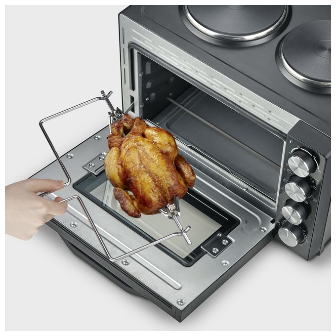 2500 W TO2074 Back-und Toastofen m.Koch­plat­ten 