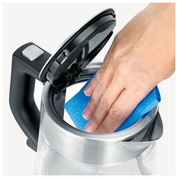 1,0 l Wasserkocher 2200 W (Schwarz, Edelstahl, Transparent) WK3468 