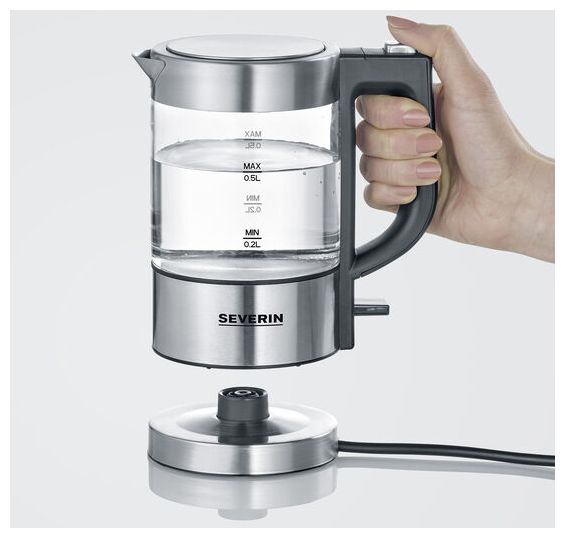 0,5 l Wasserkocher 1100 W  WK3472 (Silber) 