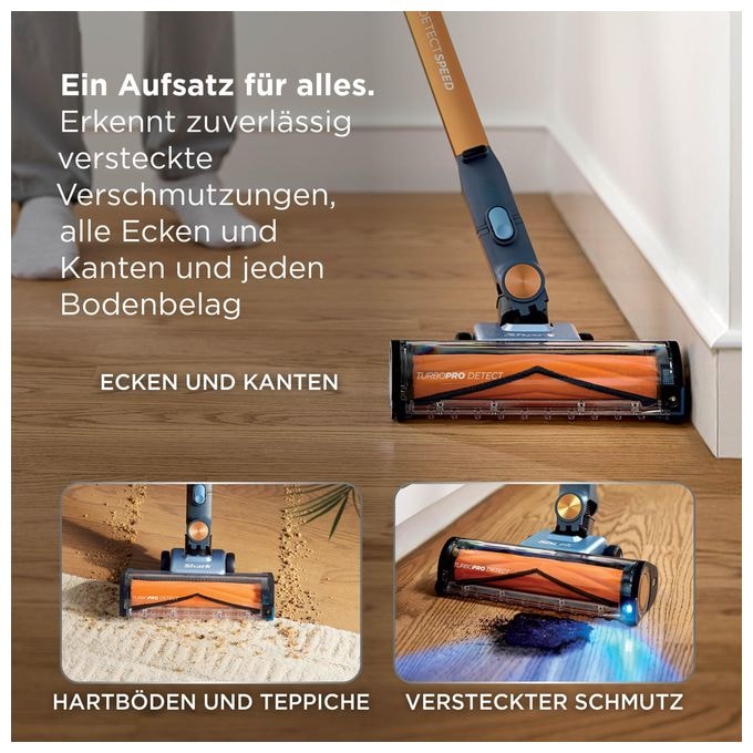 Handstaubsauger Beutellos bis 60 min Laufzeit HEPA  IA1244EU (Blau) 