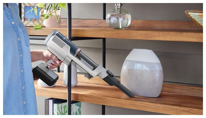 Handstaubsauger Beutellos bis 40 min Laufzeit  SHARK BU3521EU Clean Clean & Self-Empty (Blau, Weiß) 