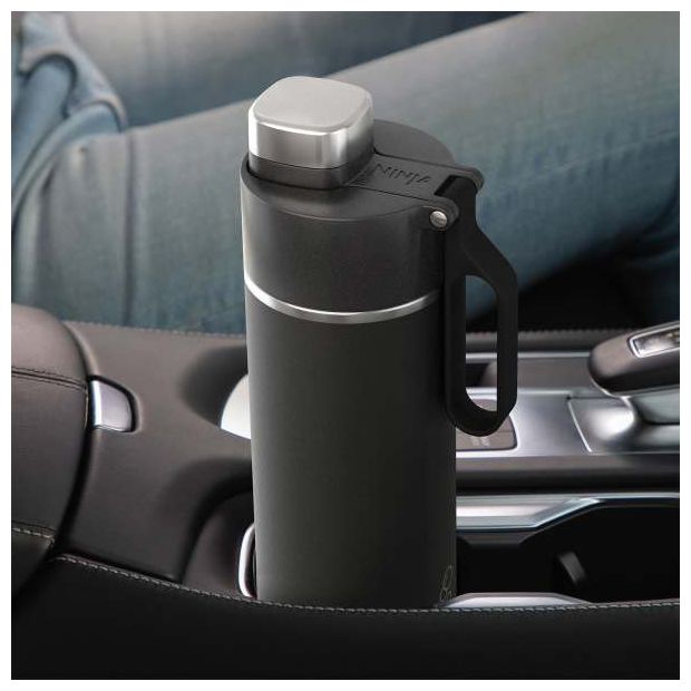 Kunststoff, Edelstahl  Thirsti 530ml (Schwarz) 