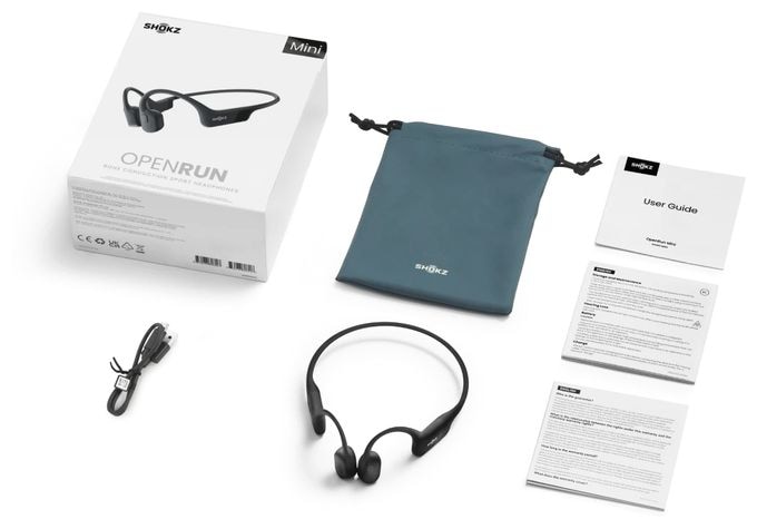 Knochenschall Bluetooth Kopfhörer kabellos IP67  Openrun Mini (Schwarz) 