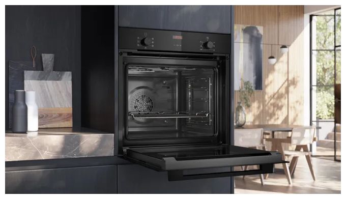 Backofen-Set groß mit autarkem 60 cm Induktions Kochfeld EQ31I6BMAT (HB213ABB3 + EH61ABFB5E) 