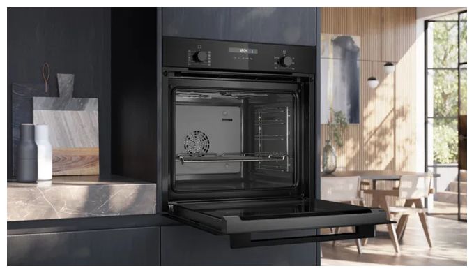 Backofen-Set groß AutoClean Ecoclean mit autarkem 80 cm Induktions Kochfeld EQ527EA6BZ (HB237GBB3 + ED851BS16E) 
