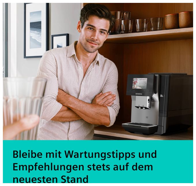 Kaffeevollautomat 19 bar 2,4 l 320 g  EQ700 TP725EM7 (Schwarz, Silber) 