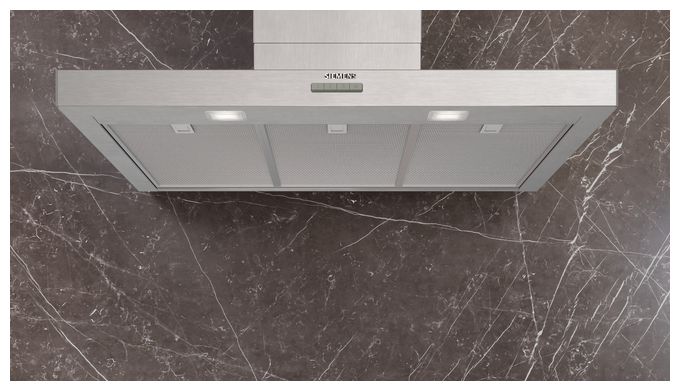 Abluft/Umluft Dunstabzugshaube/Esse Wand 90 cm (Edelstahl) iQ100 LC95BCC30 