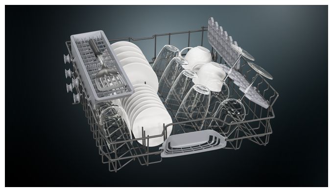 60 cm Geschirrspüler vollintegriert (ohne Front) Leise 13 Maßgedecke aquaStop Funktion Wärmetauscher iQ100 SN61HX01TE 