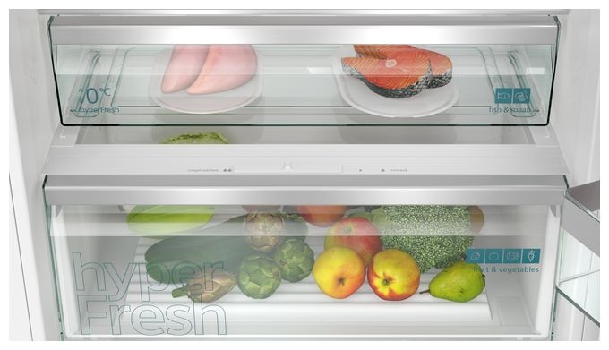 285 l / 98 l Kühl-Gefrierkombi freistehend NoFrost 256 kWh Jahr  iQ300 KB96NVFE0 (Nicht zutreffend) 