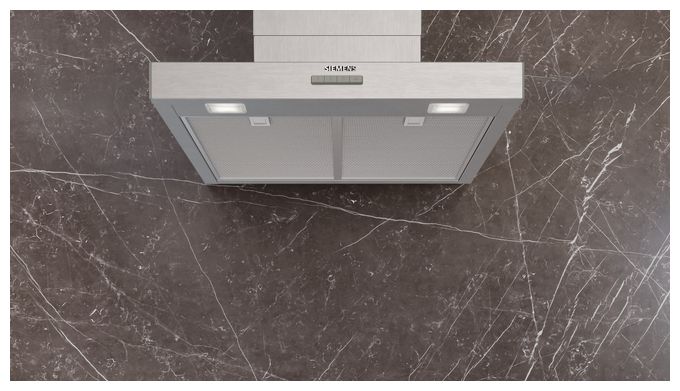 Abluft/Umluft Dunstabzugshaube/Esse Wand 60 cm (Silber) iQ300 LC65BCC30 