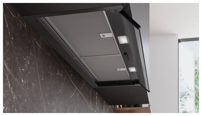 Abluft/Umluft Dunstabzugshaube/Esse Einbau 90 cm (Schwarz) iQ300 LJ95BCC60 