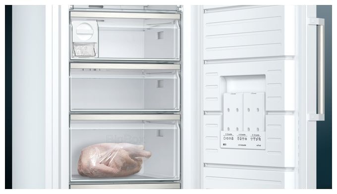 290 l Gefrierschrank 161 kWh Jahr NoFrost  iQ500 GS51NAWCV (Weiß) 