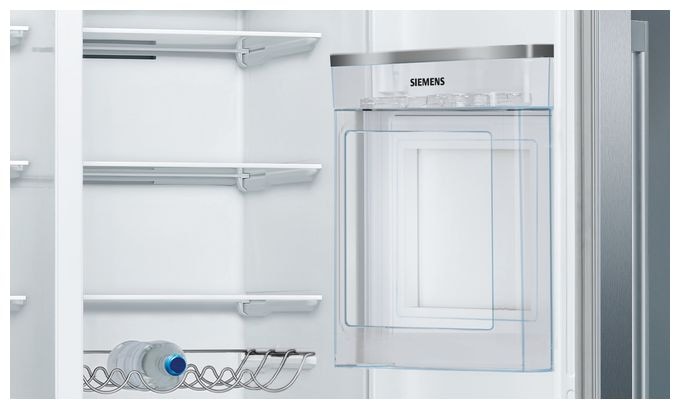 Side-by-Side Kühl-/ Gefrierkombination 369 l / 191 l 258 kWh NoFrost 1787 mm x 908 mm  iQ500 KA93GAIDP (Grau) 