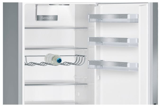 249 l / 94 l Kühl-Gefrierkombi freistehend 149 kWh Jahr  iQ500 KG39EALCA (Edelstahl) 