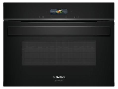 Einbau-Mikrowelle 1000 W Größe: groß 5 Stufen Grill (Schwarz) iQ700 CE932GXB1 