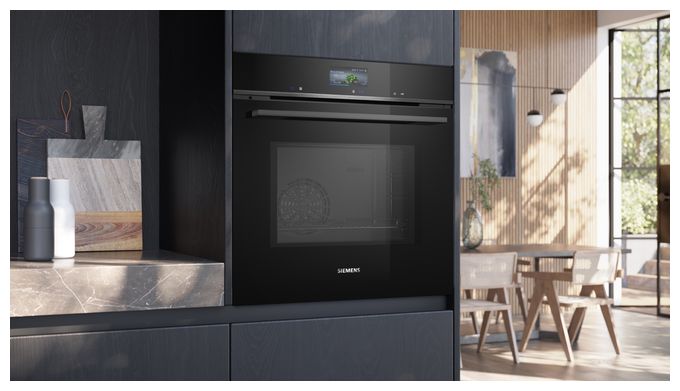 Einbaubackofen groß Mikrowelle iQ700 HM736GAB1 