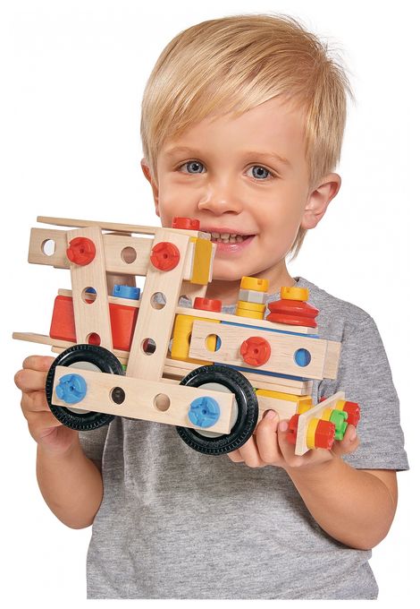  Constructor Große Lok Bauset (Mehrfarbig) 