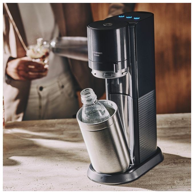 Wassersprudler  E-Duo (Schwarz, Edelstahl) 