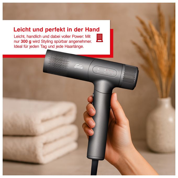 Haartrockner 1600 W  3809 AirVolution 280SE (Anthrazit) 