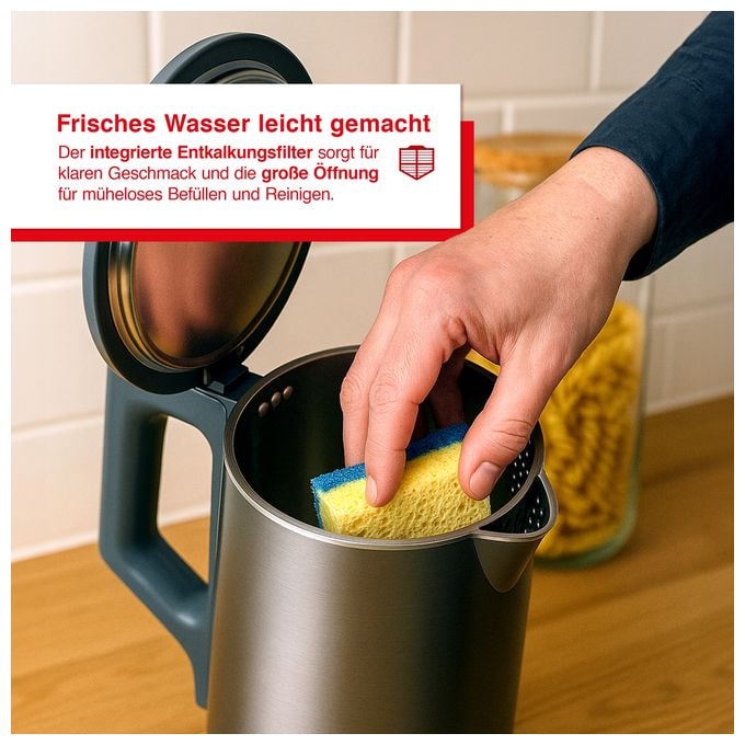 1,7 l Wasserkocher 1800 W  5520 Eco Boil (Grau) 