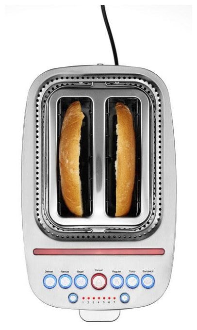 Toaster 1635 W 2 Scheibe(n) 7 Stufen  8003 Sandwich toster (Grau) 