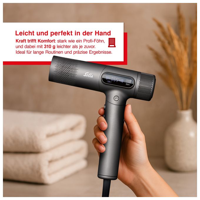 Haartrockner 1600 W  AirVolution 280 (Schwarz) 