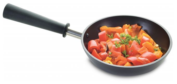  S0186 4-teiliges Wok Set für Tischgrills (Schwarz) 